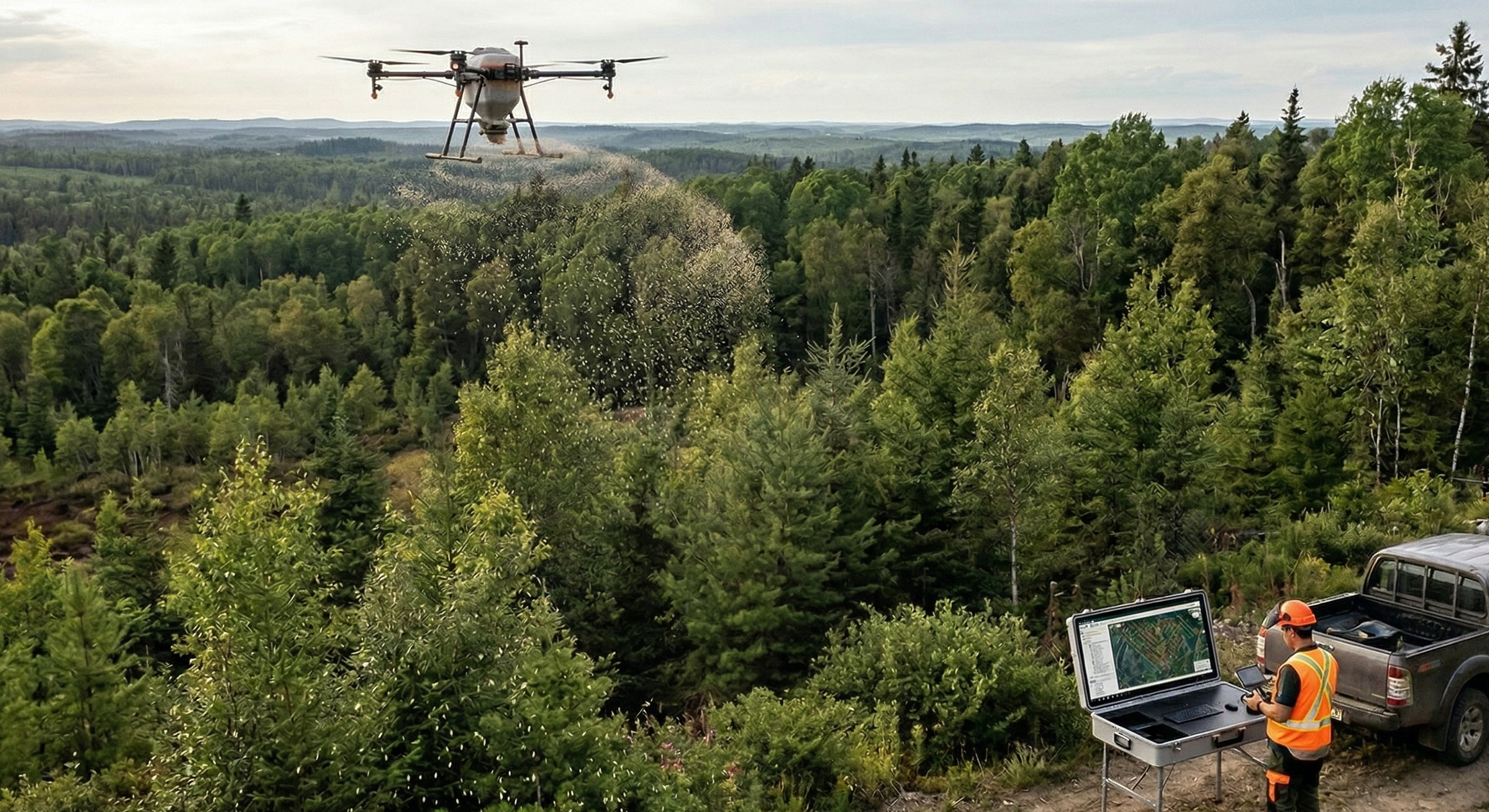 high-capacity aerial spreading