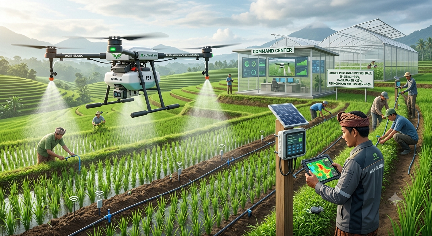 Conceptual illustration showing disconnected AgTech tools versus integrated platform approach for plantation management